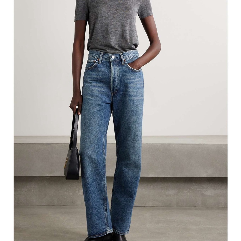 Agolde 90s mid-rise straight-leg organic jeans